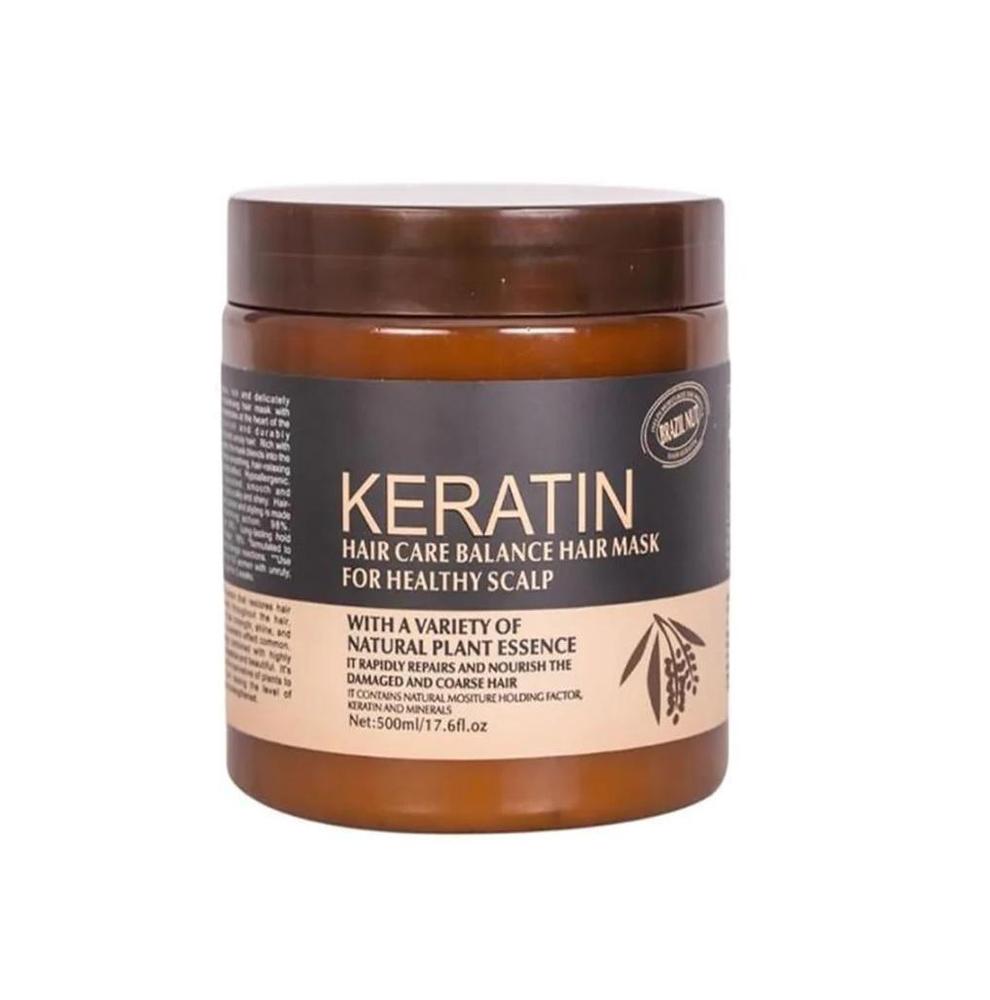 Ultimate Keratin Hair Mask Treatment: Restore, Strengthen, and Shine - 500 ml