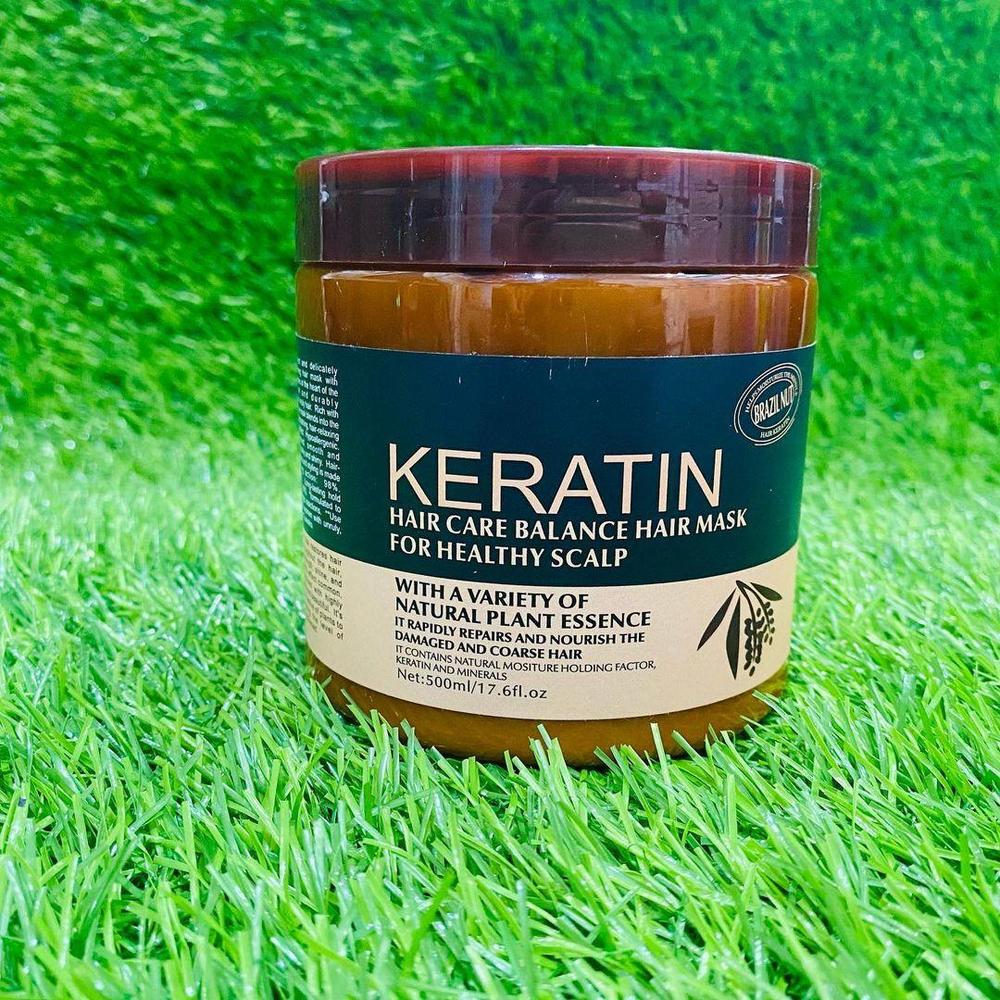 Ultimate Keratin Hair Mask Treatment: Restore, Strengthen, and Shine - 500 ml