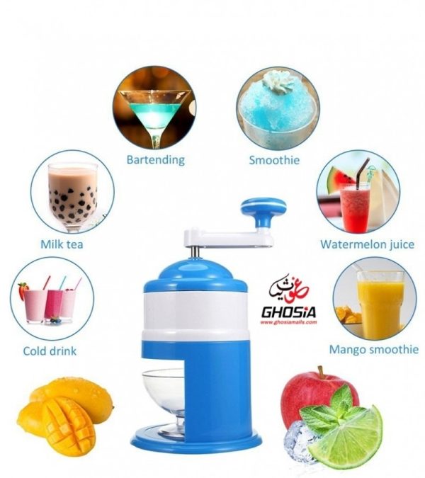 Ice Breaker Hand Crank Kitchen Tool Ice Crusher Snow Cone Maker Machine